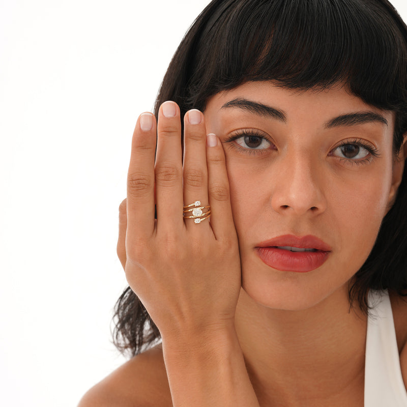 Lab Grown Diamond Coil Ring, Zavelle