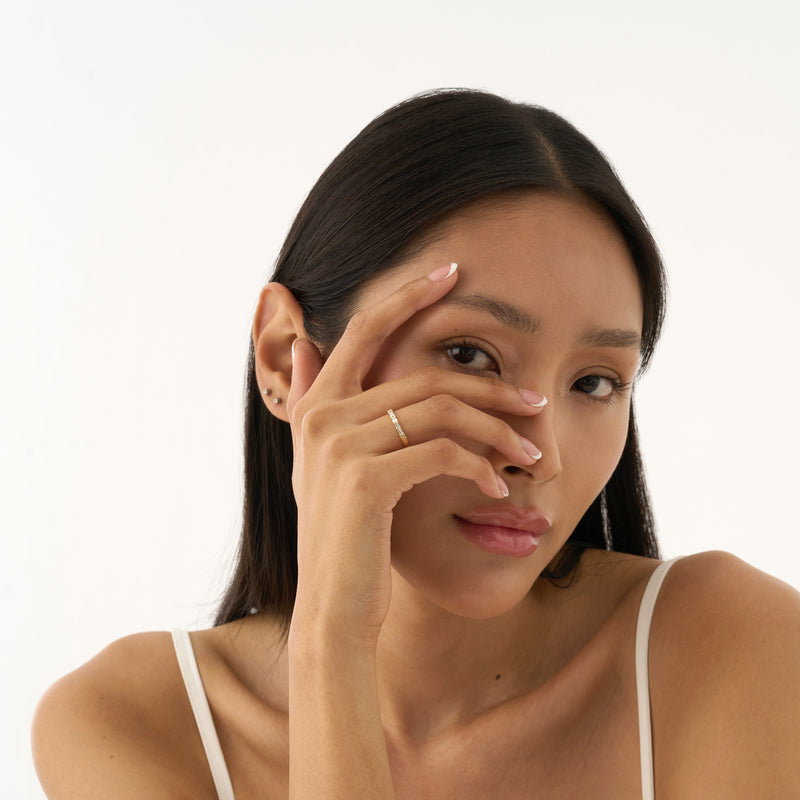 Baguette Lab Grown Diamond Ring, Olivienne