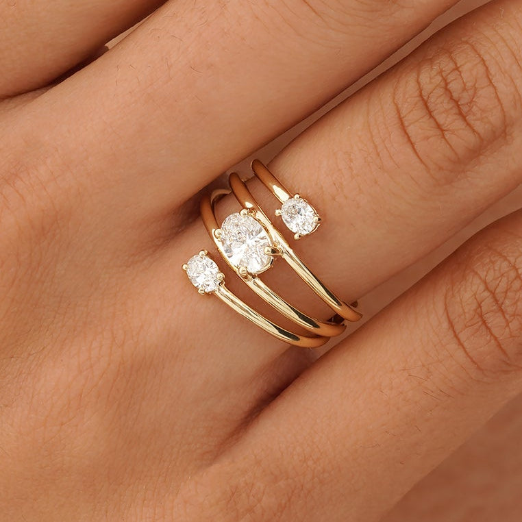 Lab Grown Diamond Coil Ring, Zavelle