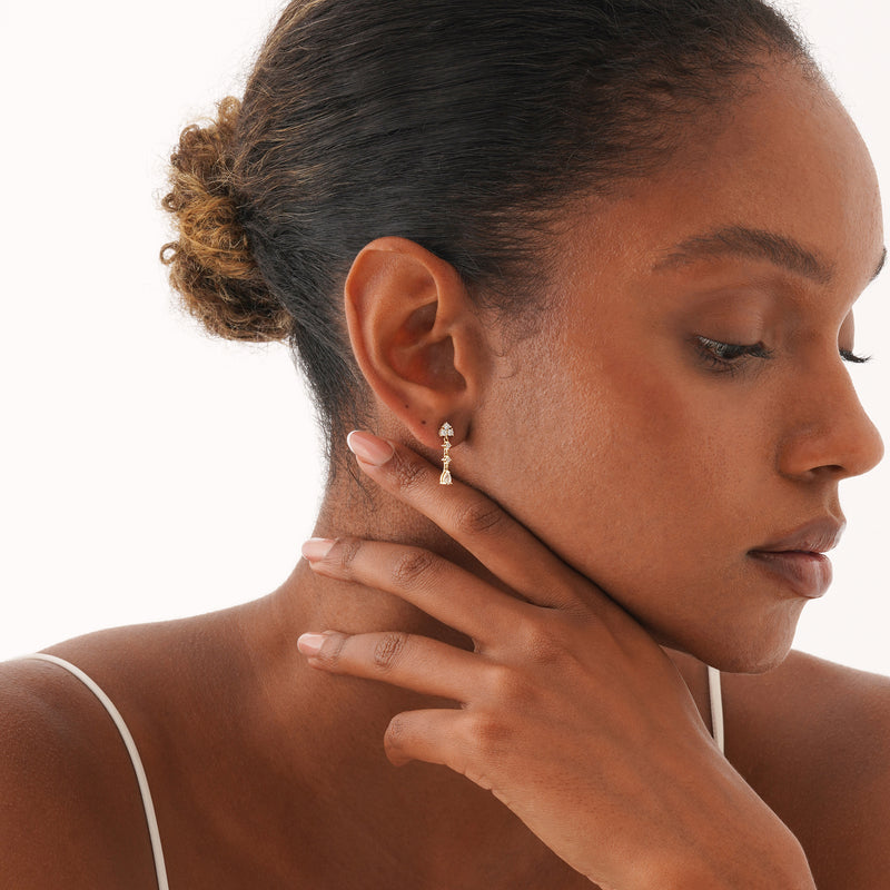 Lab Grown Diamond Drop Earrings, Mirielle