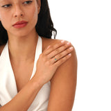 Lab Grown Emerald Open Ring, Aerisyn