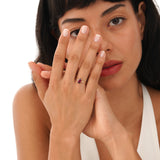 Natural Garnet Engagement Ring, Orelina