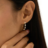 Lab Grown Diamond Station Earrings, Zinara