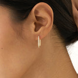 Oval Lab Grown Diamond Hoop,Virella