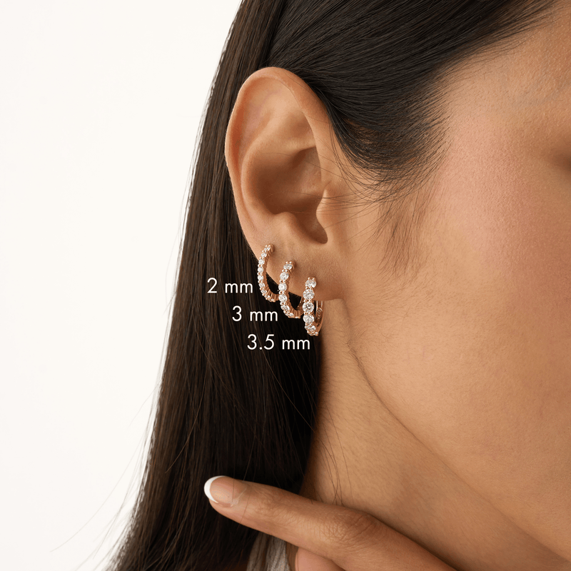 Lab Grown Diamond Huggie, Orinthia