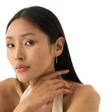 Lab Grown Diamond Bar Huggie, Nolira