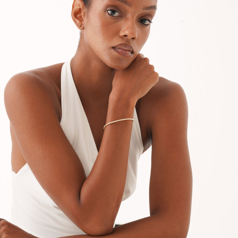 Gold Beaded Bangle, Naeryn