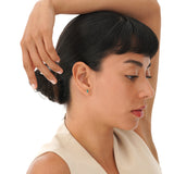 Lab Emerald and Diamond Studs, Ravela