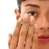 Emerald Drop Earrings, Alarielle