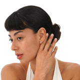 Petite Natural Aquamarine Stud Earrings, Norelia