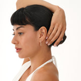 Pave Diamond Cuban Chain Drop Earrings, Azriella