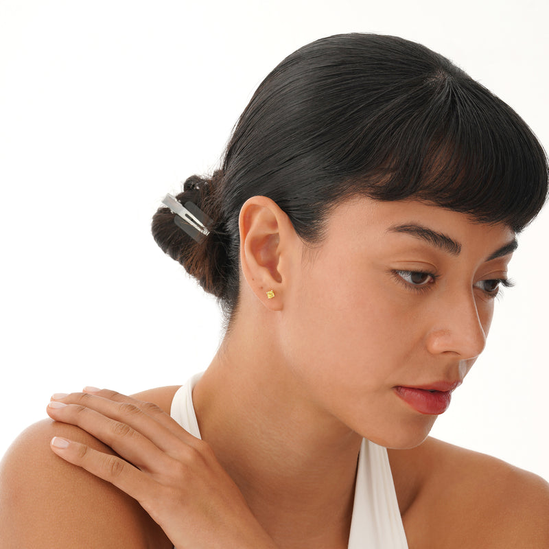 Yellow Sapphire Stud Earrings, Raveline