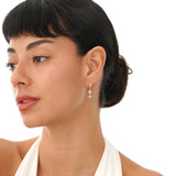 Dangly Diamond Huggie Earrings, Ravynelle