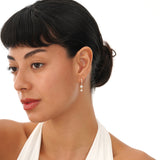 Dangly Diamond Huggie Earrings, Ravynelle