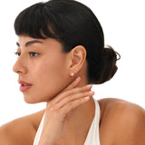 Oval Cut Lab Grown Diamond Huggie, Aniko