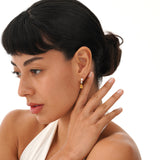 Diamond and Citrine Drop Earring, Maelina