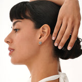 Pave Sapphire Dome Studs, Gita