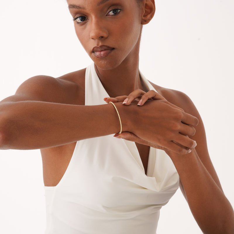 Gold Beaded Bangle, Naeryn