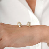 Lab Grown Diamond Emerald Cut Stud Earrings, Vian