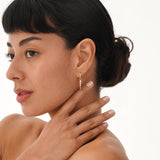 Dainty Diamond Spike Dangle Huggies, Olyn