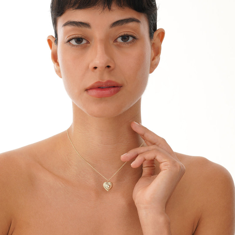 Gold Heart Pendant, Zyne