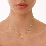 Gold Moon and Stars Diamond Necklace, Isby
