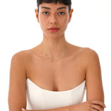 Dainty Turquoise Station Necklace, Elarosia