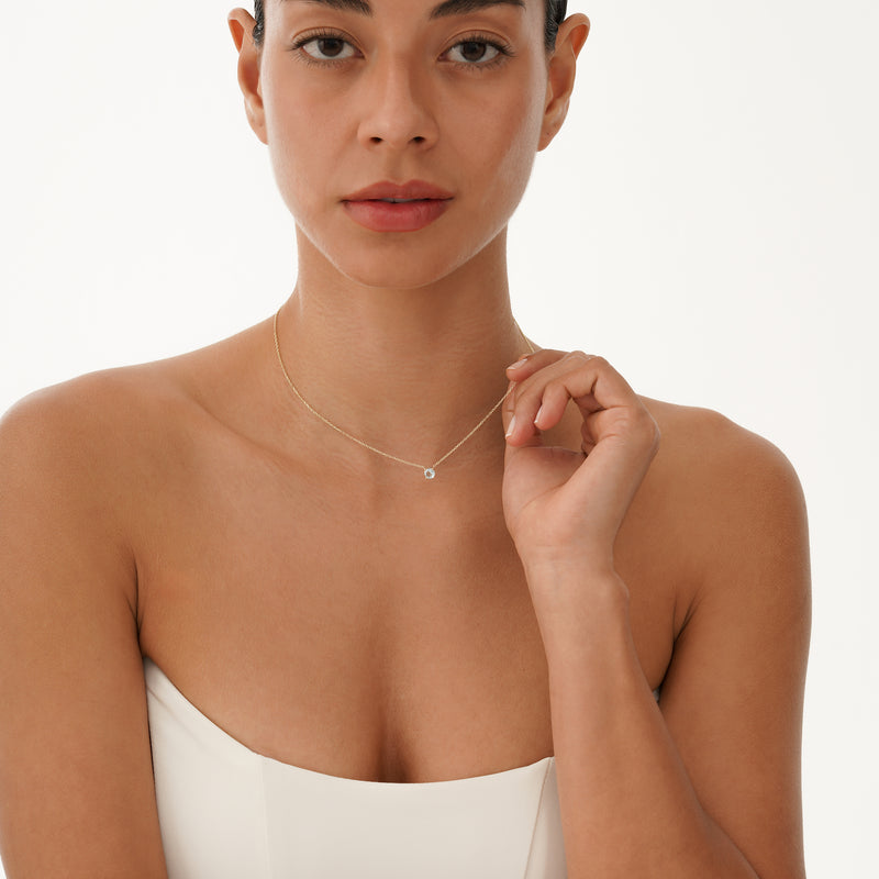 Natural Aquamarine Necklace, Eyla