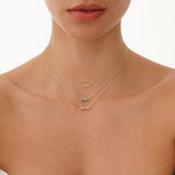 Natural Baguette Aquamarine Necklace, Vix