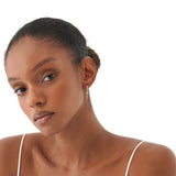 Gold Spike Dangle Huggie Hoop Earrings, Nyrene