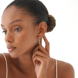 Gold Teardrop Dangle Huggie, Sorentha