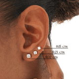 Round Lab Grown Diamond Studs, Vaelith