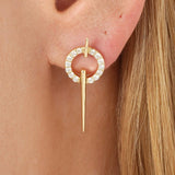 Ziri Embrace your style with a touch of timeless elegance and intricate detail. Our exquisite Diamond Halo Stud Earrings are meticulously crafted in lustrous solid gold. - Handmade- Lab Grown Diamonds- E Color, VS Quality Diamonds- Total Diamond Carat Wei