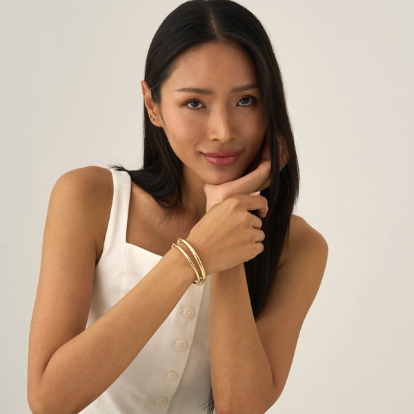 3.5 mm Minimalist Dome Bangle, Caia