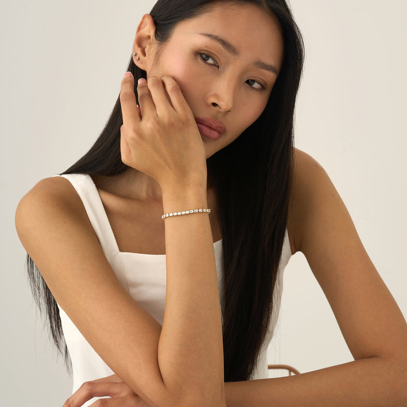 Oval Lab Grown Diamond Bracelet, Bellatrix