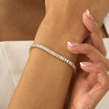 Baguette Lab Diamond Tennis Bracelet Eulalia