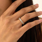 Lab Grown Baguette Eternity Band, Sylvaine