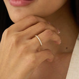 2 mm Lab Grown Diamond Half Eternity Ring, Dovie