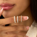 3.4 mm Round  Lab Grown Diamond Half-Eternity, Dovie