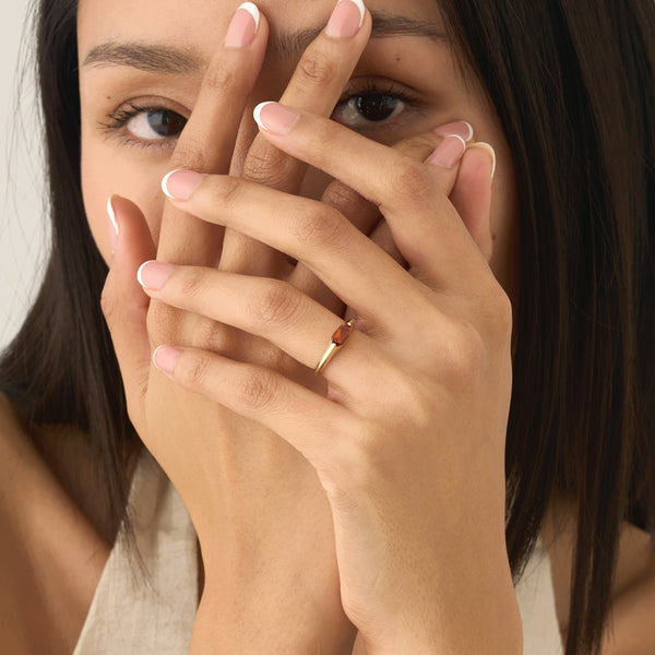 Oval Citrine Signet Ring, Nooriel