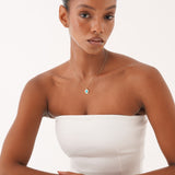 Oval Turquoise Gemstone Necklace, Ysoltine