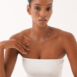 Mixed Shape Turquoise Necklace, Calyra