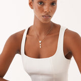 Mother of Pearl Heart Necklace, Velantra