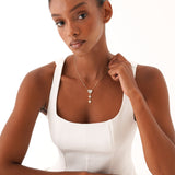 Mother of Pearl Heart Necklace, Velantra