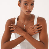 Mother of Pearl Heart Necklace, Velantra