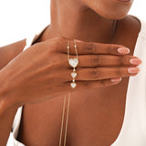 Mother of Pearl Heart Necklace, Velantra