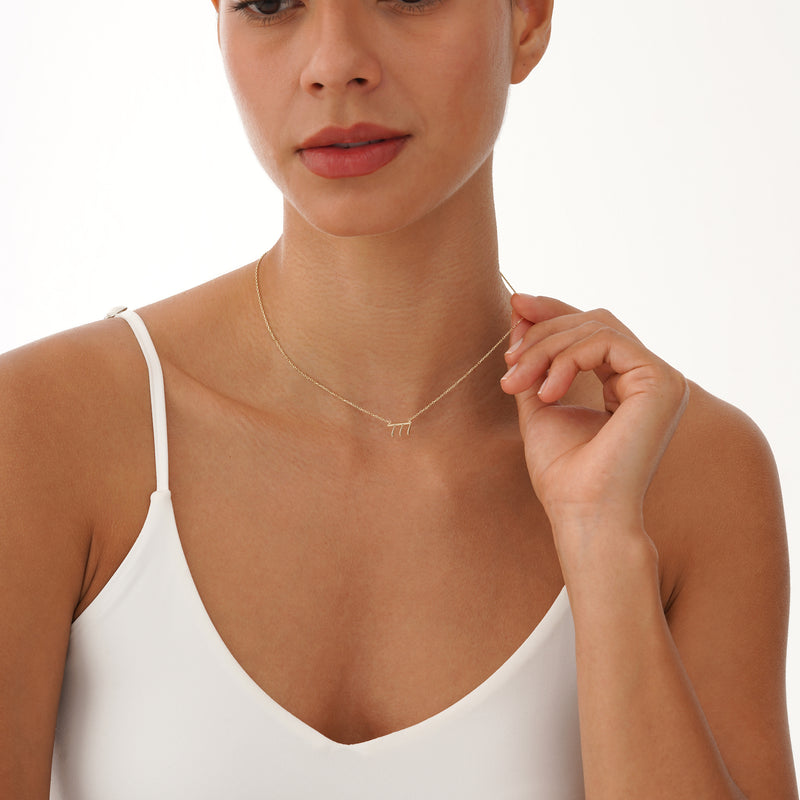 Gold Angel Number 777 Charm, Nythara