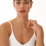 Emerald Cut Peridot Necklace, Lexa