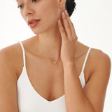 Emerald Cut Rose Quartz Necklace, Lexa