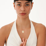 Gold Sun Tag Pendant, Seralyth